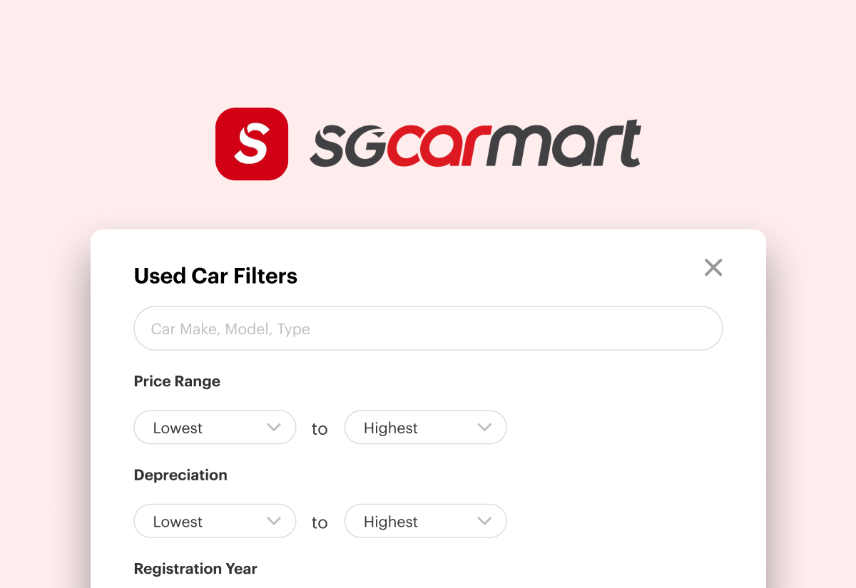 Sgcarmart used-car advanced search filter
